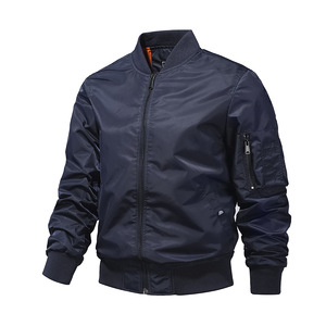 Chaqueta Bomber Informal Vintage para Hombre, Traje de Vuelo con Cremallera a Prueba de Viento, Diseño de Cuello Vuelto de Estambre, para Senderismo, Primavera, Nuevo, para Otoño - Product Image 4