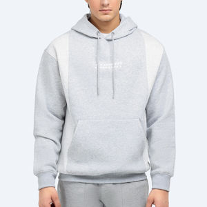 Ensemble de sweats à capuche unisexe poids lourd et surdimensionné avec impression bouffante Sweatshirts personnalisés pour hommes Brodés au crochet Technique de tissage - Product Image 1
