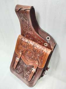 กระเป๋าทรงอานม้าหนังวัวแท้แบบตะวันตกแกะสลักทรงอานม้า - Product Image 4