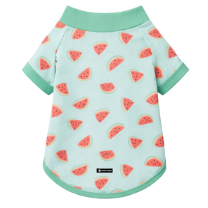 เสื้อกันแดดสำหรับสุนัข ลายแตงโม น้ำหนักเบา ป้องกันรังสียูวี เสื้อยืดสำหรับสัตว์เลี้ยงฤดูร้อน เนื้อผ้านุ่ม ยืดหยุ่น ระบายอากาศได้ดี เสื้อผ้าสำหรับสุนัข - Product Image 5