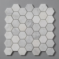 Centurymosaic - Mosaïque en marbre blanc de qualité supérieure - Carrelage en pierre naturelle - Carrelage en marbre blanc pour murs intérieurs