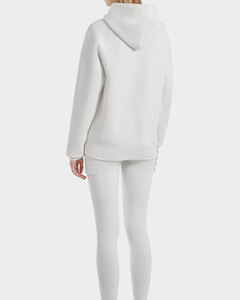 Sweat-shirt en coton mélangé personnalisé de qualité supérieure, tenue d'hiver décontractée, poche kangourou, cordons de serrage réglables, confort ultime, teint uni - Product Image 2