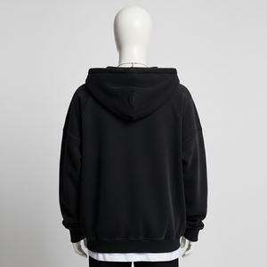 Sweat-shirts à capuche zippés imprimés de qualité supérieure, dernière tendance, pour hommes, respirants, personnalisables, en coton mélangé, entièrement zippés - Product Image 2