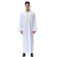 Design brodé Abaya traditionnelle musulmane prière arabe islamique Thobe Maroc Dubaï Thobes vêtements Ramadan
