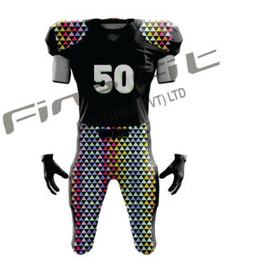 Maillots de football américain unisexes pour jeunes, haute performance, respirants, en polyester, couleurs personnalisables, anti-bactériens, pour le sport - Product Image 5