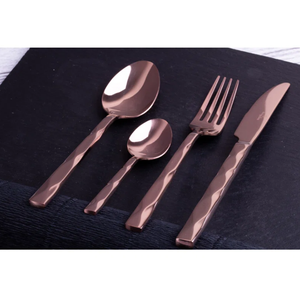 Juego de cubiertos de acero inoxidable dorado de diseño para el hogar, vajilla, juego de cubiertos para eventos de boda, cuchillo, cuchara, tenedor, decoración de restaurante para el hogar - Product Image 2