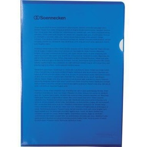 ซองใส่เอกสาร Soennecken Archival ขนาด A4 หนา 0.12 มม. สีน้ำเงิน ผลิตจากโพลีโพรพิลีนแบบมีลาย เปิดด้านบนขวา บรรจุ 100 ซอง - Product Image 1