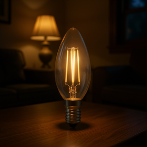 Bombilla LED de Filamento E14 de 4W que Imita una Vela Real con Alta Luminosidad - Product Image 3