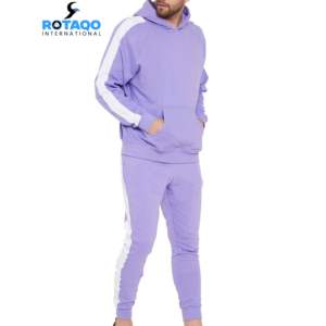 Conjunto Deportivo de 2 Piezas para Hombre OEM, Sudadera con Capucha y Pantalones Deportivos con Cremallera Completa, Trajes Deportivos Casuales de Manga Larga - Product Image 1