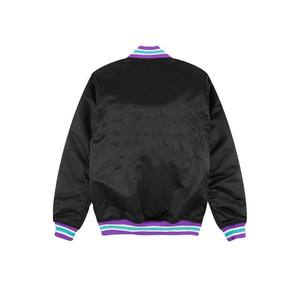 Vêtements de sport vestes de baseball en satin design à rayures veste de baseball universitaire à manches longues de couleur personnalisée pour hommes vêtements de sport pour adultes - Product Image 2
