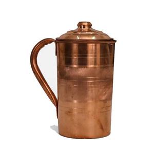 Jarra de Agua de Cobre Puro de Lujo con Asa de Latón, Jarra de Agua Saludable para Mesa de Restaurante, Gimnasio y Camping - Product Image 4