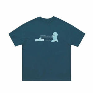 Custom Logo Summer Comfortable <b>T</b>-<b>shirts</b> Printed Knitted Cotton <b>Oversize</b> <b>T</b> <b>Shirts</b> for Men <b>Plain</b> Loose Breathable 2025 tshirts - Product Image 5