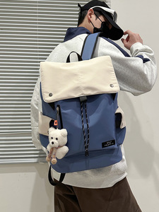 Mochila para hombre, informal, a la moda, de gran capacidad, para ordenador portátil de 16 pulgadas, mochila escolar para estudiantes universitarios, viajes y uso diario al aire libre - Product Image 4