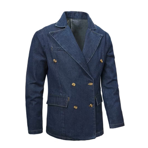 Premium High Quality Men's Vintage Style <b>Custom</b> <b>Denim</b> <b>Jacket</b> 100% Cotton Knitted Acid Wash Winter Season with Patches Button - Product Image 1