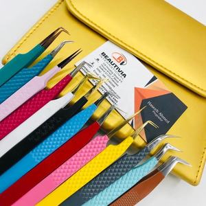 แหนบต่อขนตาสแตนเลสแบบมืออาชีพแหนบปลายแหลมแบบยั่งยืน - Product Image 5