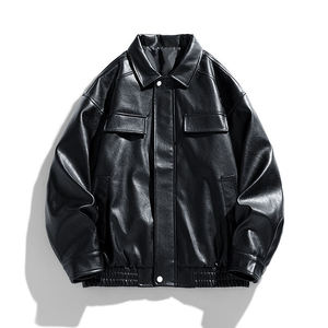 Chaqueta de venta al por mayor hecha a medida de primera calidad para hombres chaquetas estilo callejero 100 por ciento cuero original de alta calidad - Product Image 2