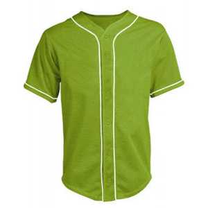 Precio directo de fábrica, nuevos uniformes de béisbol de tendencia superior hechos a medida, uniformes de béisbol para hombres con cuello en V, botón completo y completamente sublimado - Product Image 5