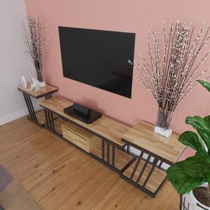 SFTVK004-ขาตั้งทีวีเหล็กแบบมินิมอล (220x35x40 ซม.) - Product Image 2
