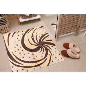 Tapis imprimé beige à motif persan pour la décoration de bureau et la maison turque, tapis en chenille - Product Image 1