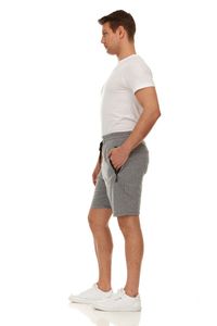 Wholesale Men's Summer Casual Shorts Polyester/Cotton Mid Waist Elastic Closure OEM Service Available Solid Quick Dry Breathable - Product Image 6