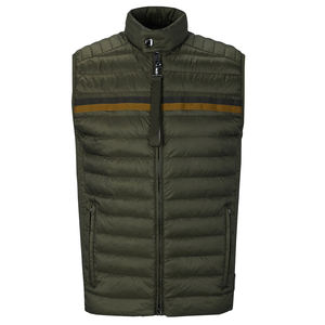 100% polyester hommes gilet bouffant léger sans manches gilet pleine fermeture éclair gilet extérieur gilet bouffant avec poches - Product Image 4