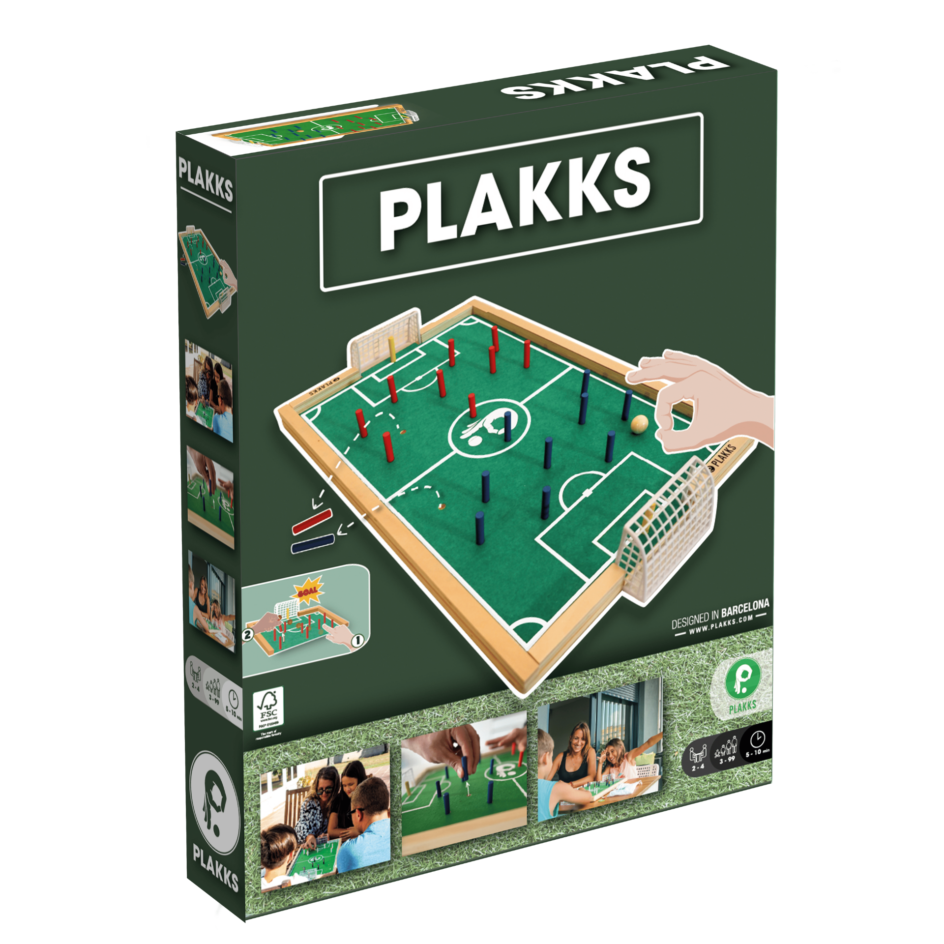 PLAKKSサッカーゲーム PLAKKS Football Board Game Soccer for Family Play Entertainment