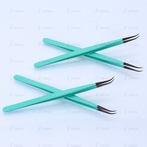 Pinzas de extensión de pestañas de la mejor calidad, pinzas para cejas al por mayor, pinzas para pestañas hechas en fábrica más vendidas - Product Image 1
