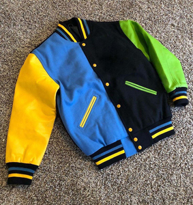 Logo personnalisé OEM Vestes Varsity Letterman Broderie Épaule Baseball Collège Blouson universitaire uni - Product Image 2