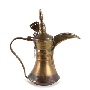 Arabic Dallah Metal Coffee <b>Pot</b> Golden Finished Luxury Eco-Friendly Coffee & <b>Tea</b> Home Wedding Use Wholesale - Product Image 6