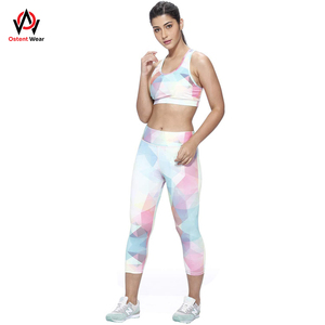 Vente directe d'usine ensembles de fitness sans couture pour femmes costume de yoga réversible à carreaux de grande taille vêtements de sport d'entraînement respirants - Product Image 5