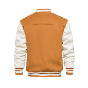 Veste universitaire matelassée personnalisable pour hommes col montant nouveau design manteau en toile à la mode capuche blanche style rue haute vente en gros - Product Image 3