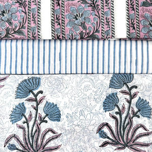 Manufacture Naturel Luxury Summer Wear Fabric Hand Block Printed 100% Cotton Lightweight Factory Rate Supplier - Product Image 1