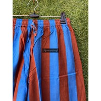 Vente en gros pyjama indien 3 pièces lot lot coton rayé long été unisexe 3 ensemble pyjama chemise vêtements de nuit courts costumes de nuit