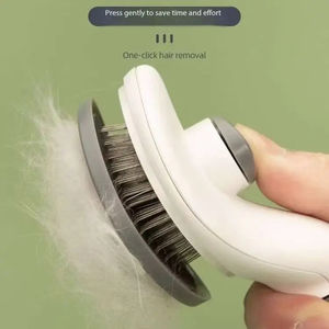 แปรงหวีขนสัตว์เลี้ยงสำหรับสุนัขแมวหวีนวดแบบเข็มทำความสะอาดได้อย่างสบายด้วยตนเอง - Product Image 4