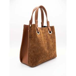 Bolso Estructurado en Gamuza Estampada Genuina y Cuero Dollaro - Hecho en Italia - Art. 26148 - Product Image 3