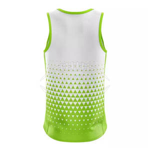 Conjunto de Uniforme de Atletismo Personalizado, Duradero, de Secado Rápido, 100% Poliéster, para Torneos Escolares y de Club, Colores y Logotipo Personalizados - Product Image 3