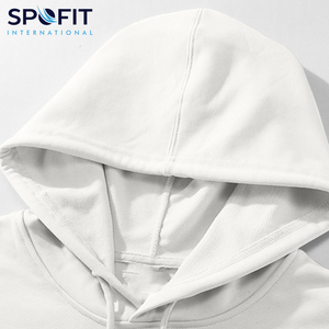 Sweat-shirt ample de haute qualité 100% coton, écologique, respirant, uni, teinture unie, logo personnalisé, impression sérigraphique, poids lourd, automne - Product Image 6