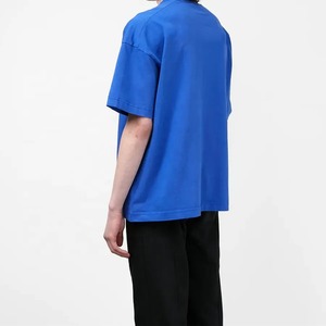 เสื้อยืดผ้าฝ้าย100% สำหรับผู้ชายโอเวอร์ไซส์ทรงหลวมทรงหลวมทรงหลวมเปิดไหล่ปล่อยแบบกำหนดเอง - Product Image 4