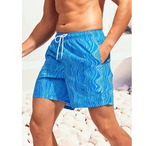 Shorts de bain pour hommes de haute qualité, impression par sublimation personnalisée, respirants, shorts de plage, shorts de surf, vente en gros OEM - Product Image 4
