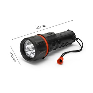 Torcia in gomma a 3 LED super luminosa e resistente (Velamp IRUB2LED) - Product Image 2