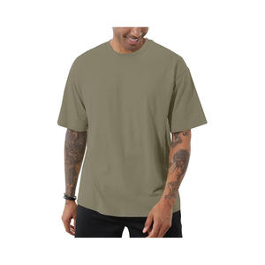 Camiseta extragrande a la moda para hombre, camisetas atléticas de cuello redondo, Camiseta básica de algodón de manga corta Premium suave informal - Product Image 6