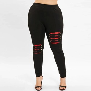 Legging de algodón 100% de diseño único para mujer, tejido de punto de cintura media, precio razonable para uso en exteriores, logotipo personalizable de MOQ bajo - Product Image 3
