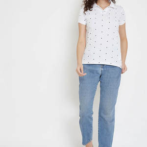 2025 nueva llegada mujeres para Polos Slim Fit transpirable e informal patrón sólido para uso al aire libre Venta caliente - Product Image 2