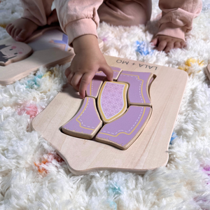 Regalos de Ramadán para niños, rompecabezas de bloques islámicos gruesos de juguete educativo Montessori - Product Image 1