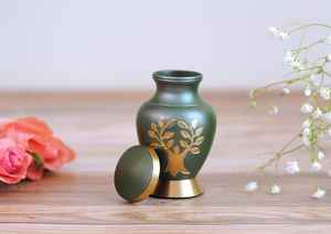 Handcrafted Urn for Human Ashes | Premium <b>Memorial</b> <b>Keepsake</b> | Premium Adult brass Urn <b>Box</b> - Product Image 3