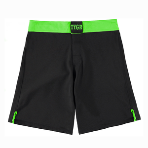 Pro MMA <b>shorts</b> with reinforced seams, breathable panels,and <b>elastic</b> <b>waistband</b> for intense grappling & striking drills OEM <b>Shorts</b> - Product Image 4
