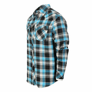Camisas de Franela para Hombre de Alta Calidad, 100% Algodón, Duraderas, con Cuello Alto, Transpirables, al por Mayor, OEM ODM - Product Image 3