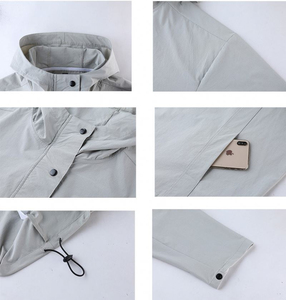 Custom Logo Light Weight Windbreaker <b>Hoodie</b> Men's Outdoor Casual Jogging Sports Jacket Fitness <b>Running</b> Jacket - Product Image 4