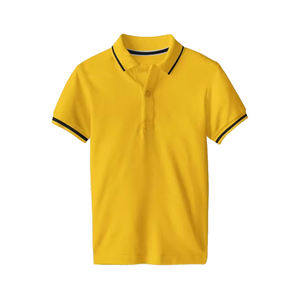 Wholesale Fashionable Breathable Golf Polo T-<b>shirt</b> 100% Cotton Custom <b>Red</b> Solid Color With Rib Collar and Short Sleeve Design - Product Image 3