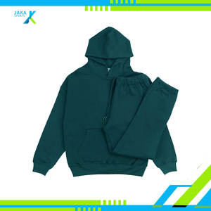 Sudadera con capucha de dos piezas para hombre y mujer de algodón de rizo francés de peso pesado, conjunto de Jogger, Jersey informal, chándal de invierno, secado rápido, cálido - Product Image 5